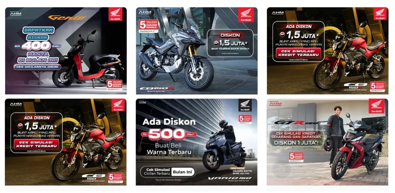 promo motor honda